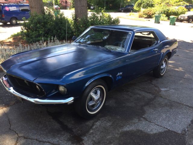 1969 Blue Ford Mustang Coupe