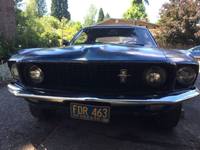 1969 Blue Ford Mustang Coupe