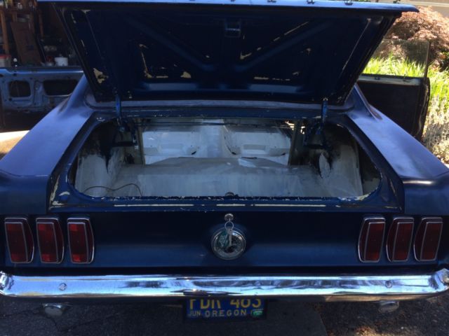 1969 Blue Ford Mustang Coupe