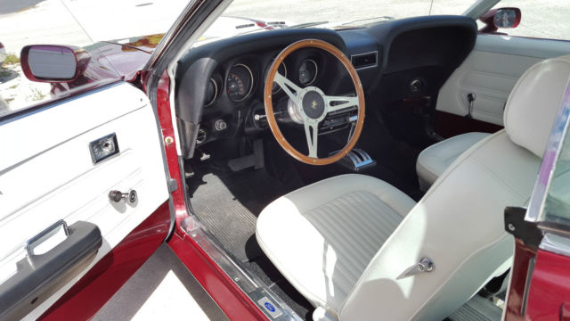 1969 Maroon Ford Mustang