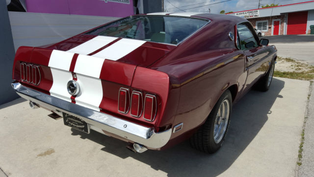 1969 Maroon Ford Mustang