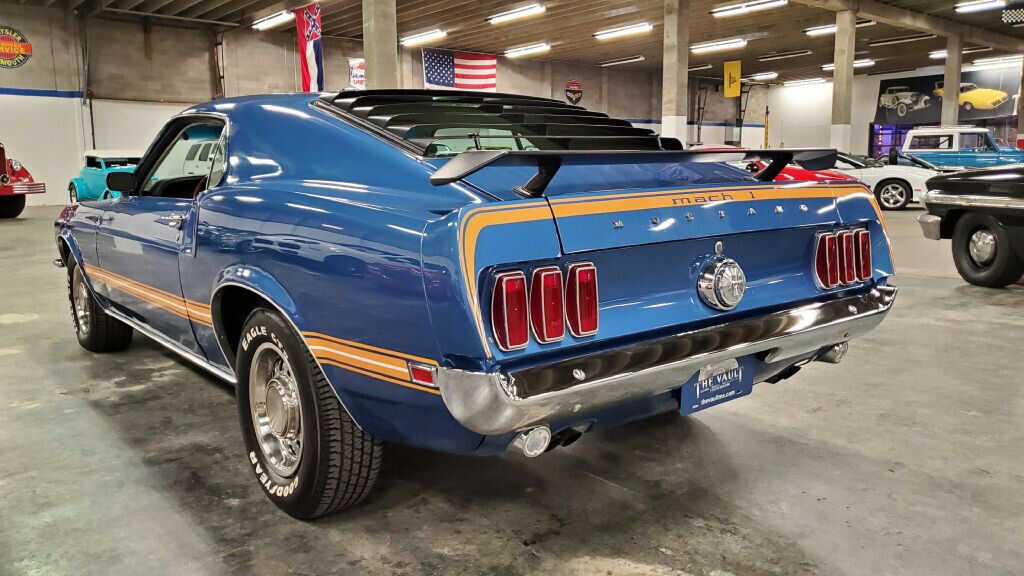 1969 Blue Ford Mustang
