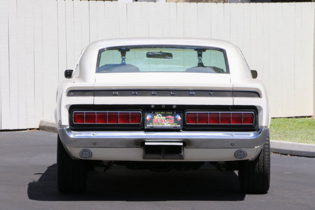 1969 White Ford Mustang Fastback