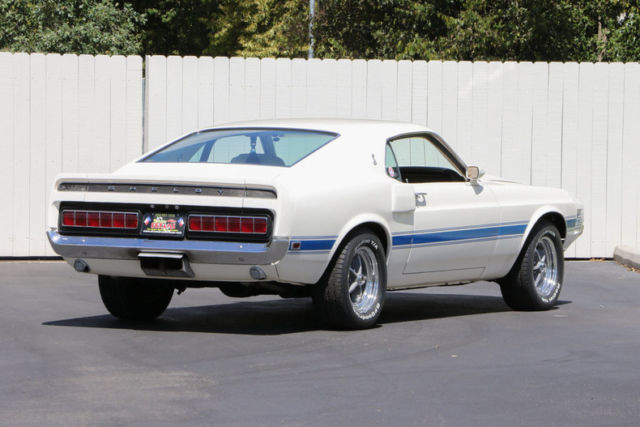 1969 White Ford Mustang Fastback