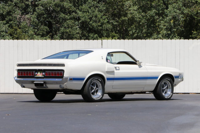 1969 White Ford Mustang Fastback