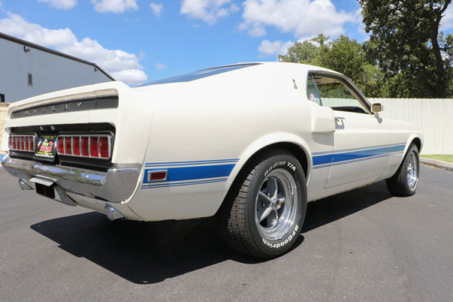 1969 White Ford Mustang Fastback