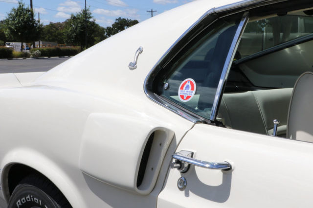1969 White Ford Mustang Fastback