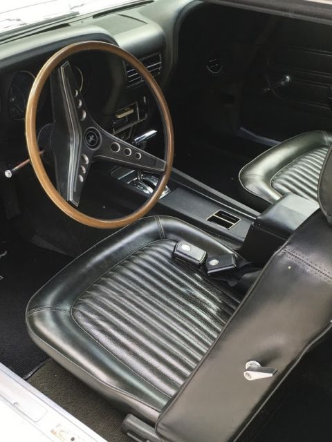 1969 White Ford Mustang Coupe