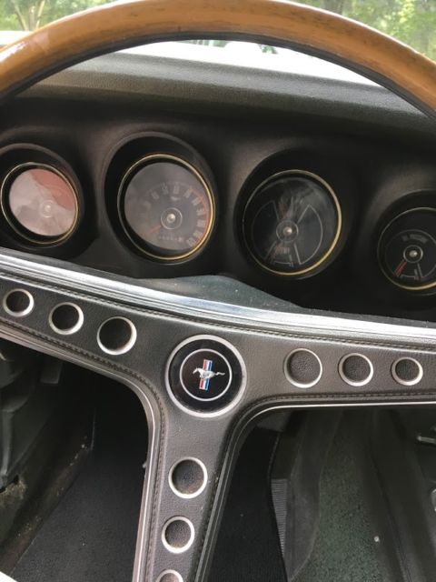 1969 White Ford Mustang Coupe