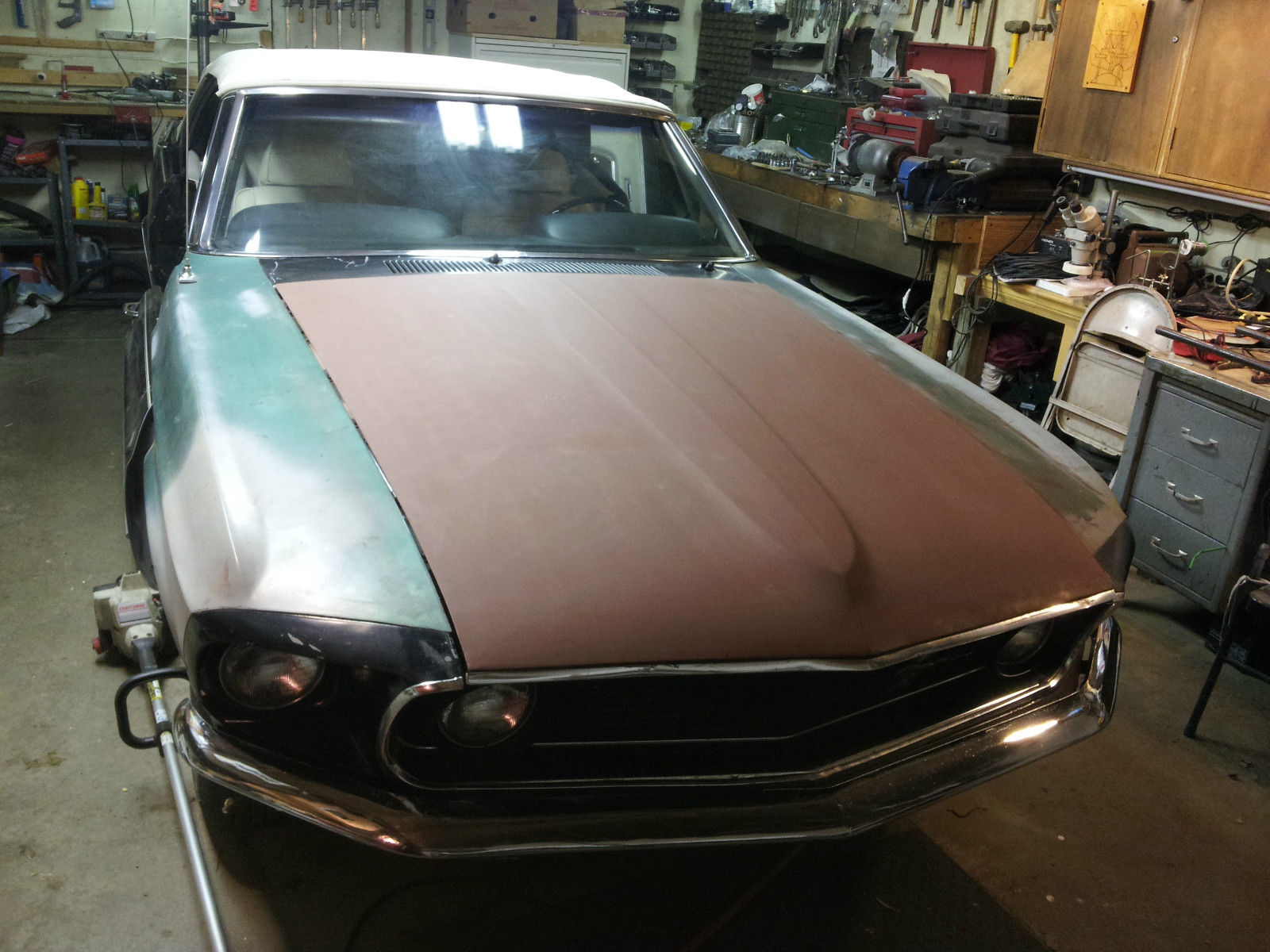 1969 Black Ford Mustang Convertible