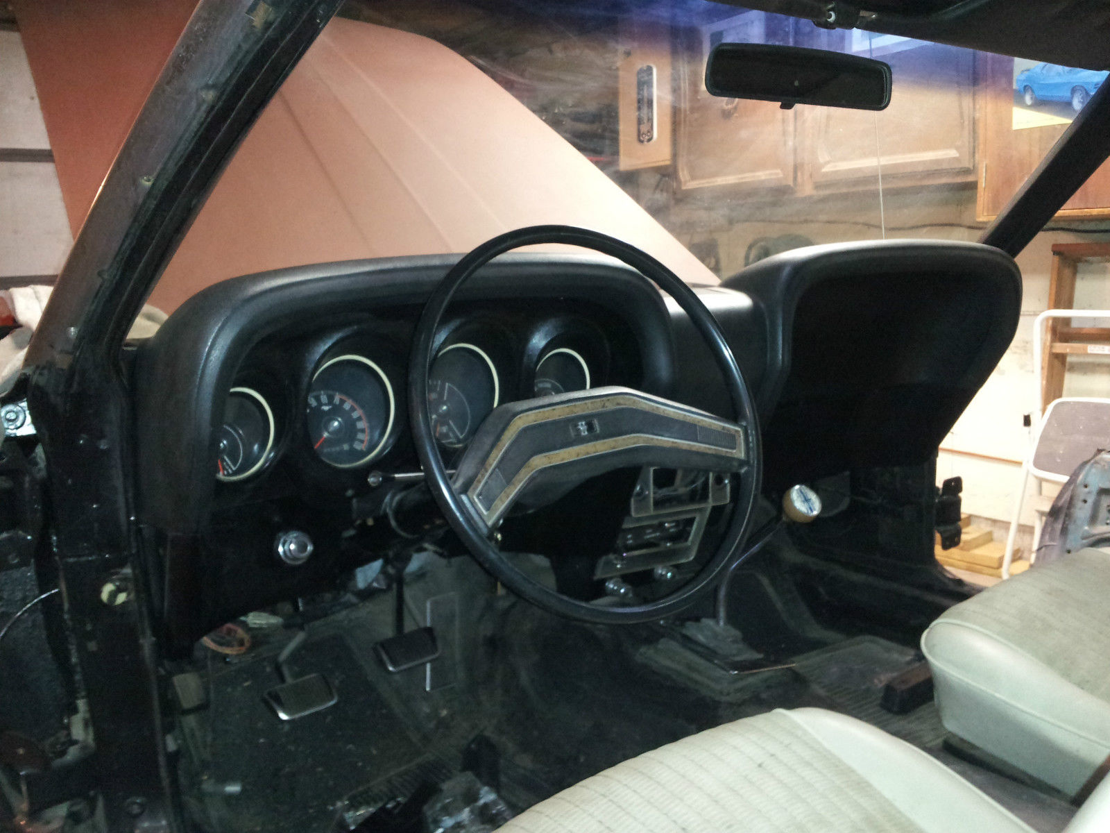 1969 Black Ford Mustang Convertible