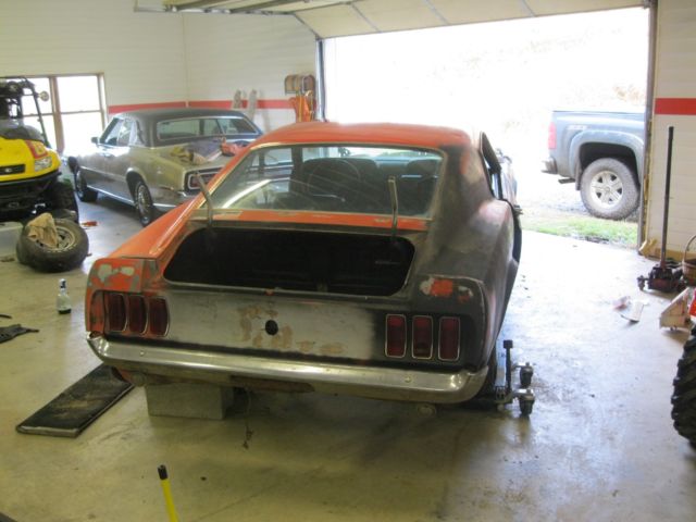 1969 Orange Ford Mustang Coupe