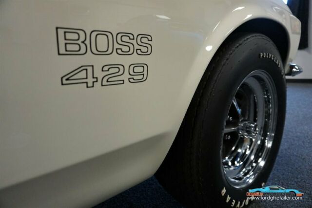 1969 White Ford Mustang Coupe