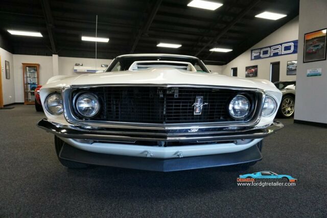 1969 White Ford Mustang Coupe