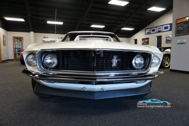 1969 White Ford Mustang Coupe
