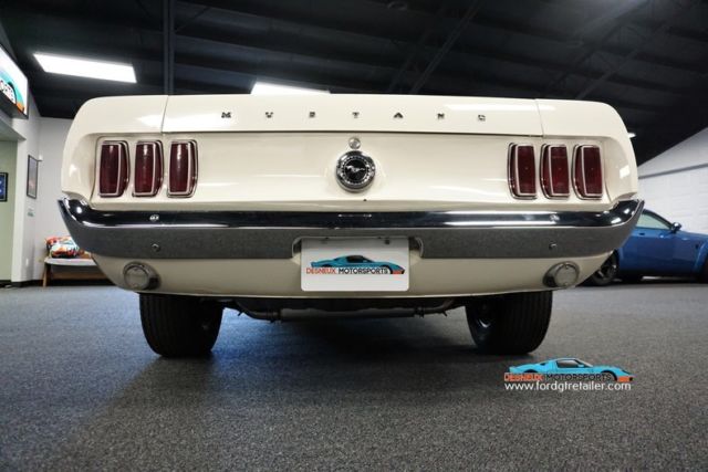 1969 White Ford Mustang Coupe