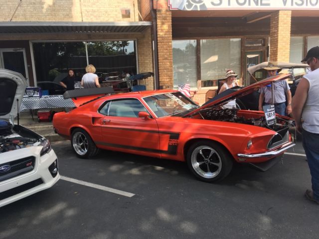 1969 Orange Ford Mustang Fastback
