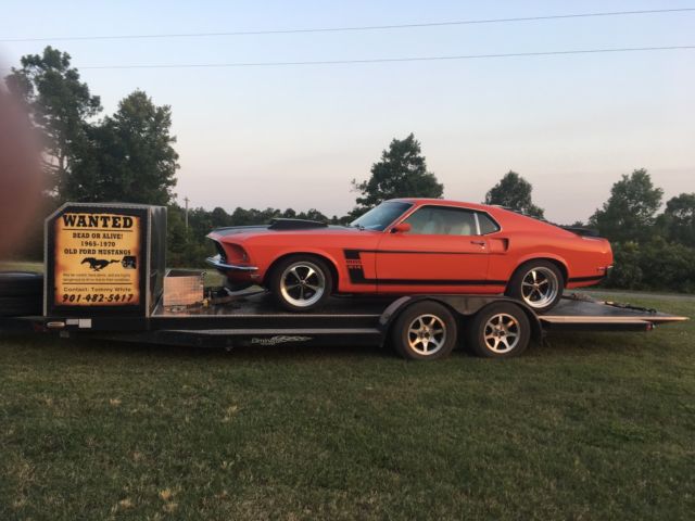 1969 Orange Ford Mustang Fastback