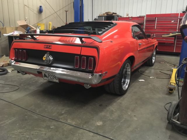 1969 Orange Ford Mustang Fastback