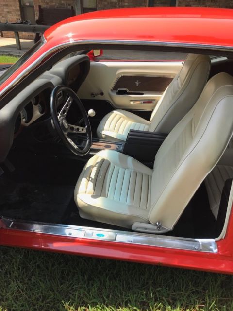 1969 Orange Ford Mustang Fastback