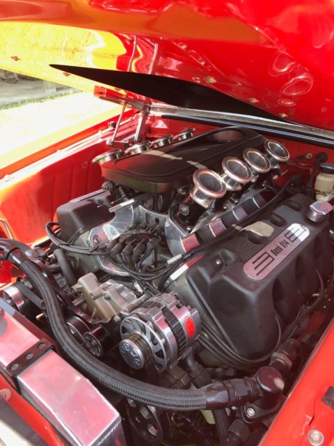 1969 Orange Ford Mustang Fastback