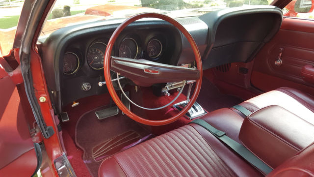 1969 Red Ford Mustang Convertible