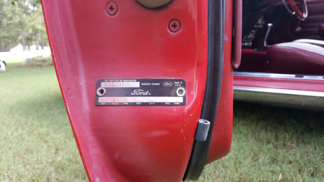 1969 Red Ford Mustang Convertible