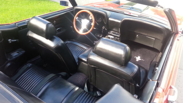 1969 Red Ford Mustang Convertible