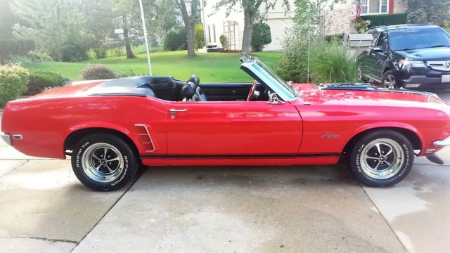1969 Red Ford Mustang Convertible