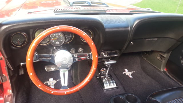 1969 Red Ford Mustang Convertible