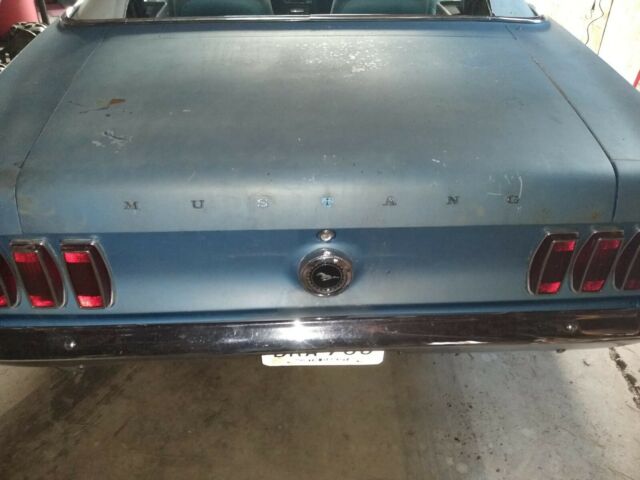 1969 Blue Ford Mustang Convertible