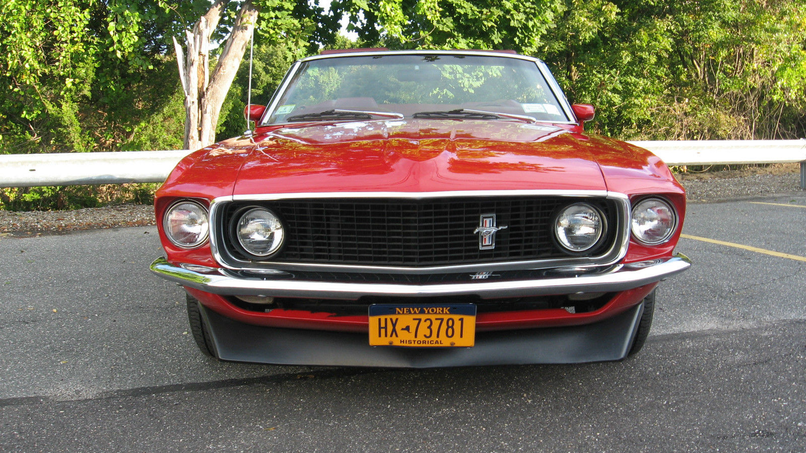 1969 Red Ford Mustang Convertible