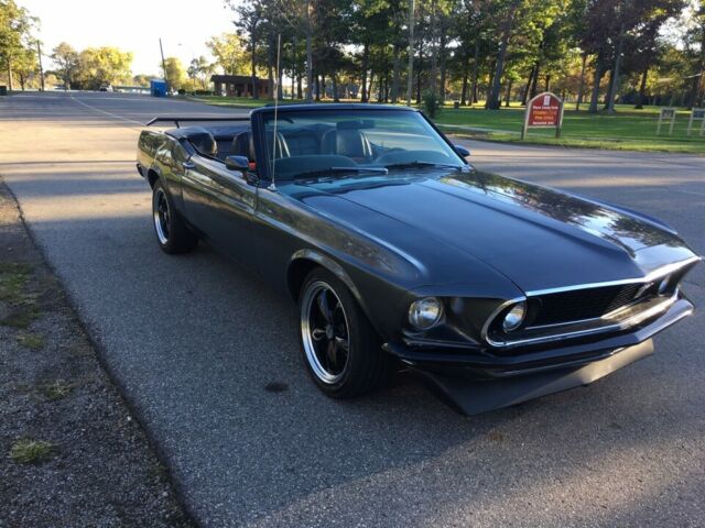 1969 Gray Ford Mustang Convertible