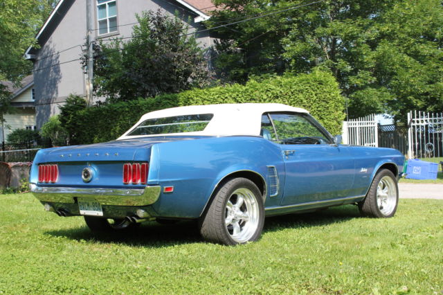 1969 Blue Ford Mustang Convertible