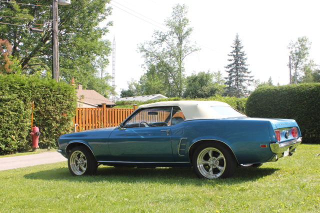 1969 Blue Ford Mustang Convertible