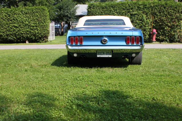 1969 Blue Ford Mustang Convertible