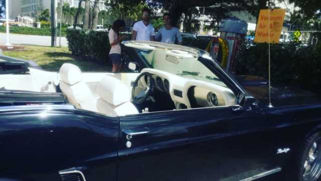 1969 Black Ford Mustang Convertible