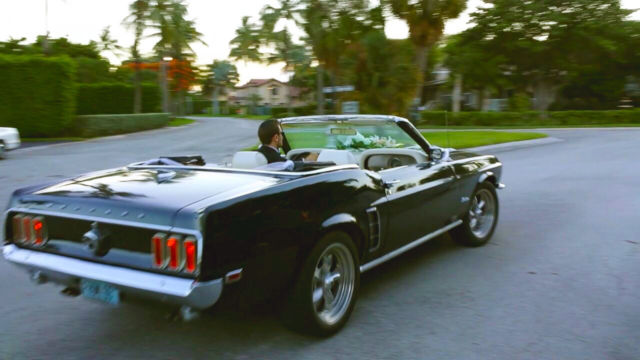 1969 Black Ford Mustang Convertible