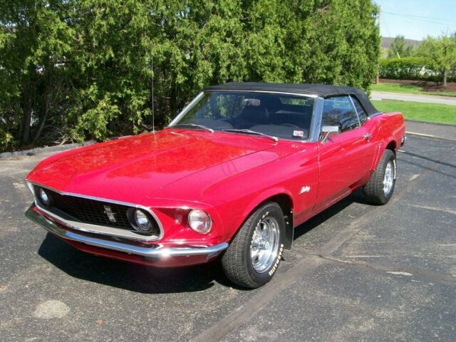 1969 RED Ford Mustang CONVERTIBLE