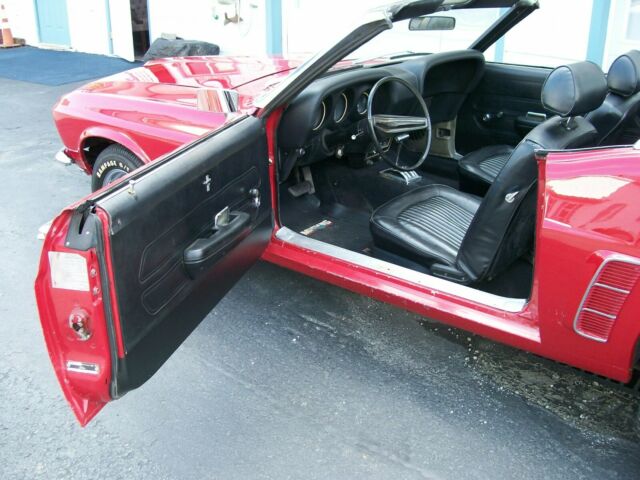 1969 RED Ford Mustang CONVERTIBLE