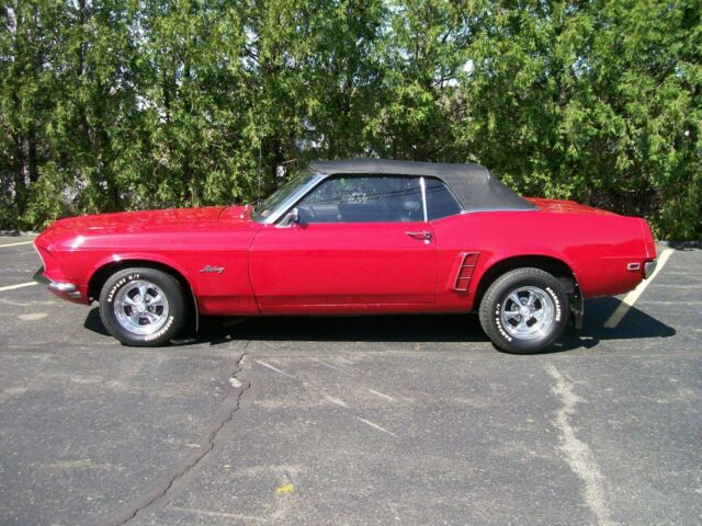 1969 RED Ford Mustang CONVERTIBLE