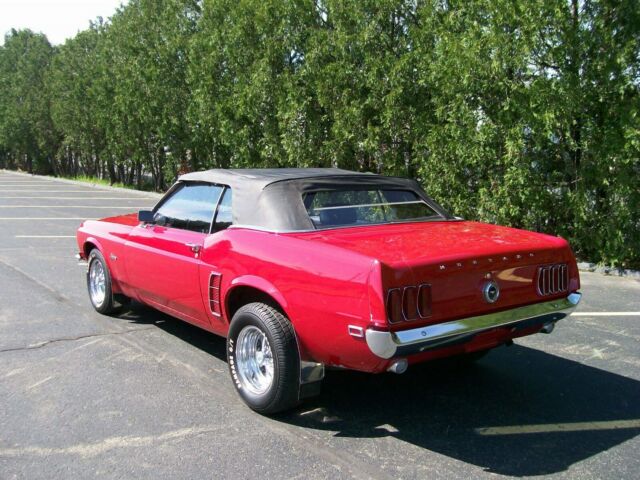 1969 RED Ford Mustang CONVERTIBLE