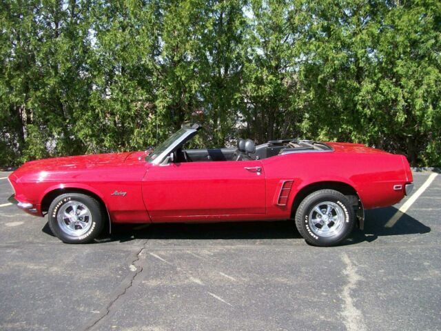 1969 RED Ford Mustang CONVERTIBLE