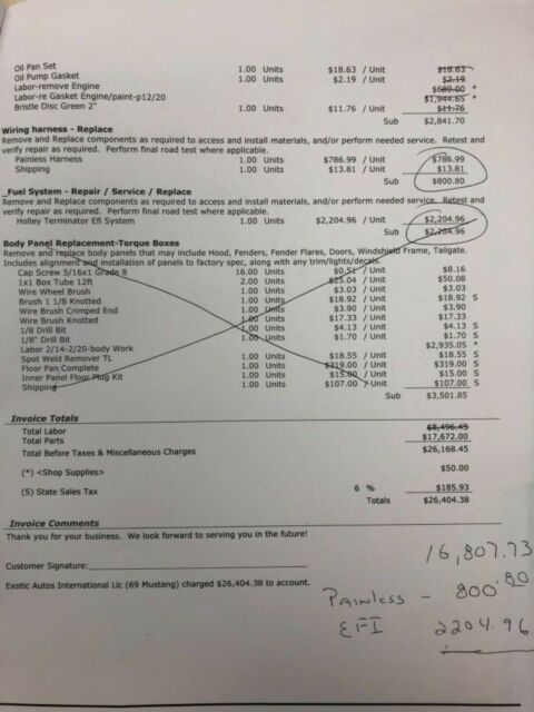 1969 Red Ford Mustang Convertible