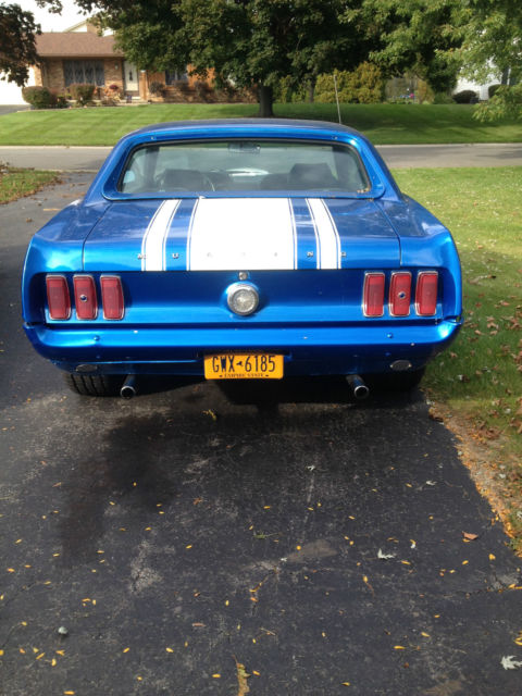 1969 Blue Ford Mustang Hardtop