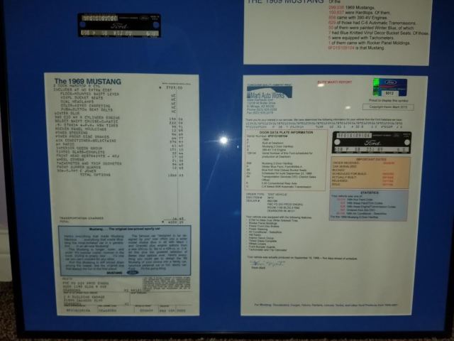 1969 Blue Ford Mustang Coupe