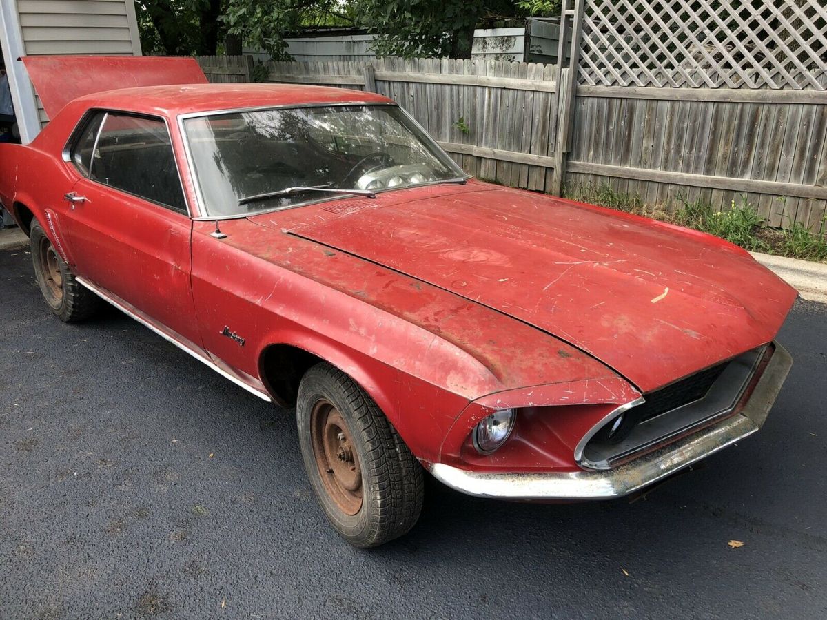 1969 Red Ford Mustang Coupe