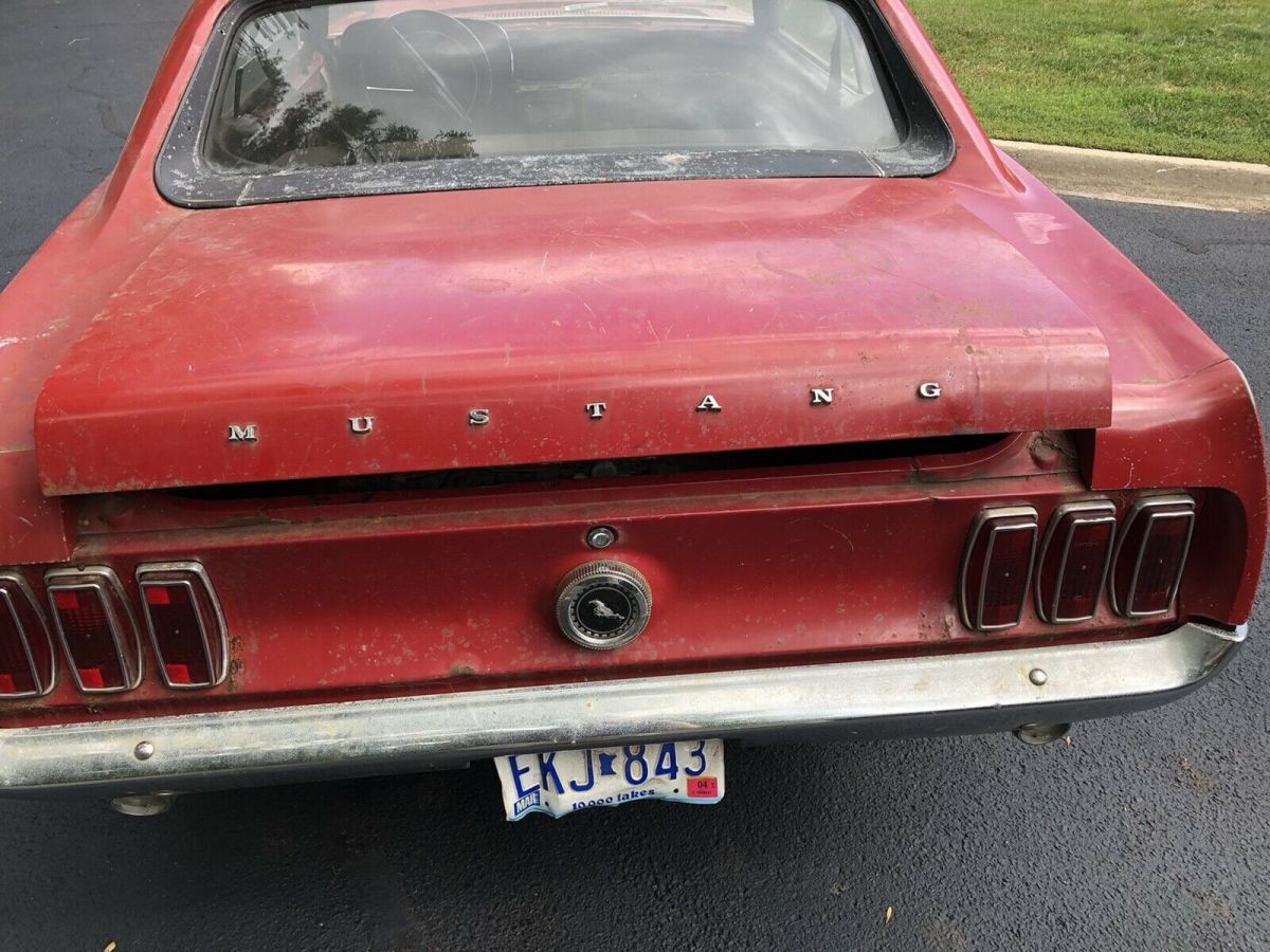 1969 Red Ford Mustang Coupe