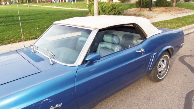 1969 Acapulco Blue Ford Mustang Convertible