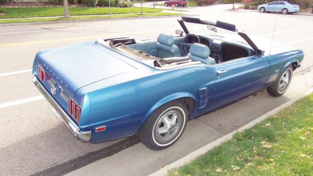 1969 Acapulco Blue Ford Mustang Convertible